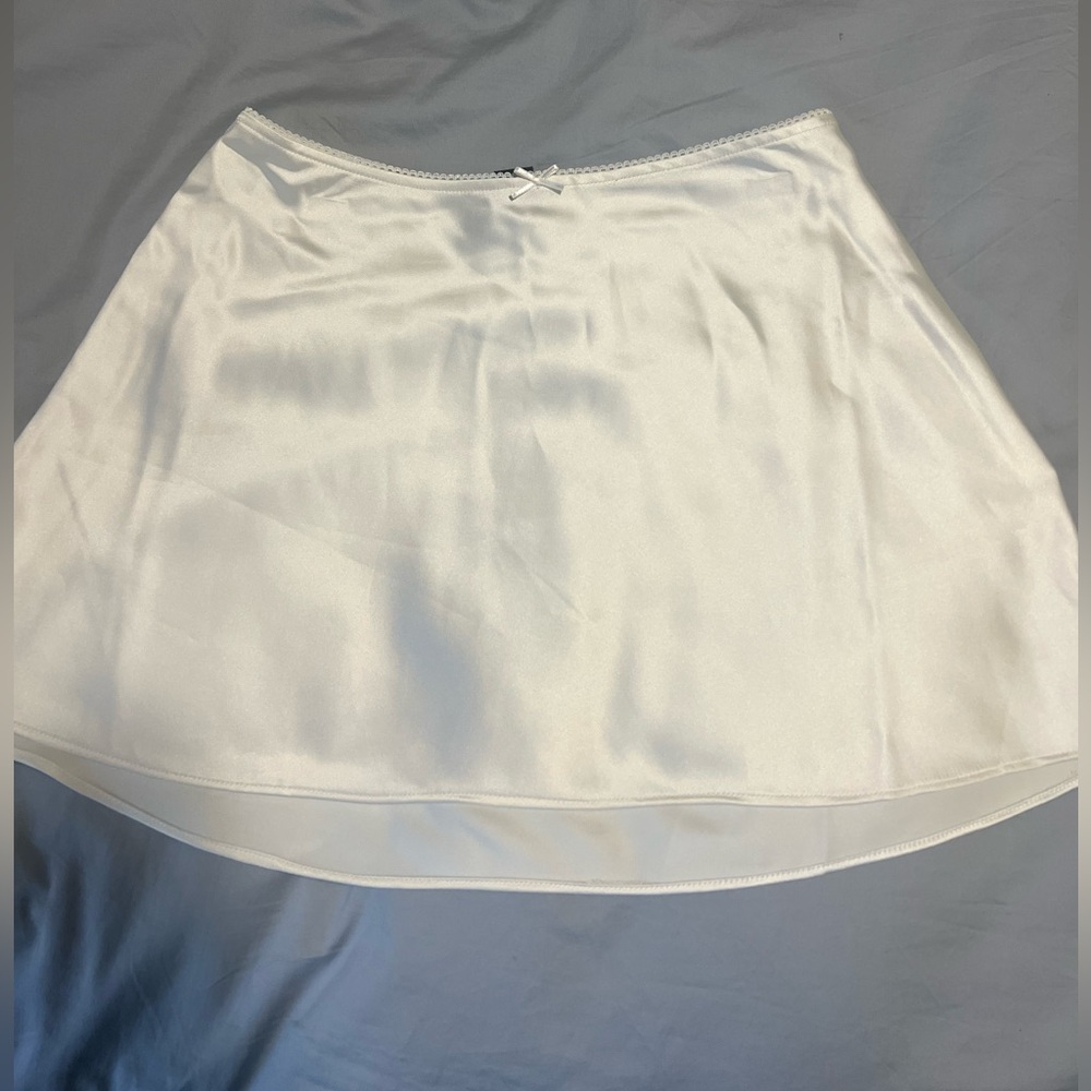 wild fable White Satin Skirt Slip